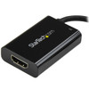 StarTech.com USB C to HDMI 2.0 Adapter with Power Delivery - 4K 60Hz USB Type-C to HDMI Display Video Converter - 60W PD Pass-Through Charging Port - Thunderbolt 3 Compatible - Black CDP2HDUCP