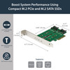 Startech.Com 3-Port M.2 Ssd (Ngff) Adapter Card - 1 X Pcie (Nvme) M.2, 2 X Sata Iii M.2 - Pcie 3.0 Pexm2Sat32N1