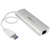 Startech.Com 3-Port Portable Usb 3.0 Hub Plus Gigabit Ethernet - Built-In Cable St3300G3Ua