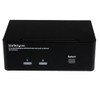 StarTech.com 2 Port Dual DisplayPort USB KVM Switch with Audio & USB 2.0 Hub SV231DPDDUA