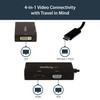 Startech.Com Usb-C Multiport Video Adapter - 3-In-1 - 4K 30Hz - Black Cdpvgdvhdbp