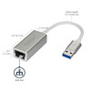 StarTech.com USB 3.0 to Gigabit Network Adapter - Silver USB31000SA