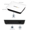 StarTech.com USB 3.0 to Gigabit Ethernet NIC Network Adapter with 3 Port Hub - White ST3300U3S
