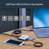 StarTech.com USB 3.0 to Gigabit Ethernet NIC Network Adapter with 3 Port Hub - White ST3300U3S
