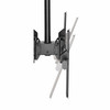 StarTech.com Dual TV Ceiling Mount - Back-to-Back Heavy Duty Hanging Dual Screen Mount with Adjustable Telescopic 3.5' to 5' Pole - Tilt/Swivel/Rotate - VESA Bracket for 32”-75" Displays FPCEILBTB