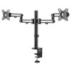 StarTech.com Desk Mount Dual Monitor Arm - Desk Clamp VESA Compatible Monitor Mount for up to 32 inch Displays - Ergonomic Articulating Monitor Arm - Height Adjustable/Tilt/Swivel/Rotating ARMDUAL3
