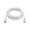 StarTech.com Thunderbolt 3 Cable - 20Gbps - 2m - White - Thunderbolt, USB, and DisplayPort Compatible TBLT3MM2MW