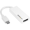 Startech.Com Usb-C To Hdmi Adapter With 4K 30Hz - White Cdp2Hdw