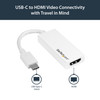 Startech.Com Usb-C To Hdmi Adapter With 4K 30Hz - White Cdp2Hdw