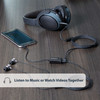 Startech.Com Black Slim Mini Jack Headphone Splitter Cable Adapter - 3.5Mm Male To 2X 3.5Mm Female Muy1Mffadp