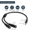 Startech.Com Slim Stereo Splitter Cable - 3.5Mm Male To 2X 3.5Mm Female Muy1Mffs