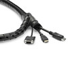 StarTech.com 2.5 m (8.2 ft.) Cable-Management Sleeve - Spiral - 45 mm (1.8 in.) Diameter CMSCOILED4