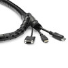 StarTech.com 2.5 m (8.2 ft.) Cable-Management Sleeve - Spiral - 25 mm (1 in.) Diameter CMSCOILED2