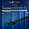 StarTech.com Horizontal Cable Lacing Bars for Racks - 10 Pack CMLB10
