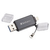 Verbatim iStore 'n' Go USB flash drive 64 GB USB Type-A / Lightning 3.2 Gen 1 (3.1 Gen 1) Grey 49301