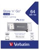 Verbatim iStore 'n' Go USB flash drive 64 GB USB Type-A / Lightning 3.2 Gen 1 (3.1 Gen 1) Grey 49301