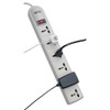 Tripp Lite Protect It! 230V 6-Universal Outlet Surge Protector, 1.8M Cord, German/French Plug, 750 Joules SUPER6OMNI D