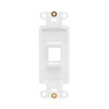 Tripp Lite Center Plate Insert, Decora Style - Vertical, 1 Port - Faceplate - wall mountable - white - 1 port N042D-001V-WH