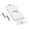 Tripp Lite Center Plate Insert, Decora Style - Vertical, 1 Port - Faceplate - wall mountable - white - 1 port N042D-001V-WH