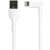 Startech.Com 2M Usb A To Lightning Cable - Durable 90 Degree Right Angled White Usb Type A To Lightning Connector Sync & Charger Cord W/Aramid Fiber Apple Mfi Certified Ipad Iphone 11 Rusbltmm2Mwr