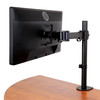 StarTech.com Desk Mount Monitor Arm for up to 34 inch VESA Compatible Displays - Articulating Pole Mount Single Monitor Arm - Ergonomic Height Adjustable Monitor Mount - Desk Clamp/Grommet ARMPIVOTB