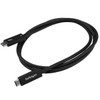 StarTech.com 3 ft. (1 m) Thunderbolt 3 Cable with 100W Power Delivery - 40Gbps TBLT3MM1MA