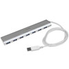 StarTech.com 7-Port Compact USB 3.0 Hub with Built-in Cable ST73007UA