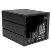 StarTech.com 4 Bay Aluminum Trayless Hot Swap Mobile Rack Backplane for 3.5in SAS II/SATA III - 6 Gbps HDD HSB4SATSASBA