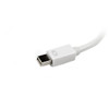 StarTech.com Travel A/V Adapter: 3-in-1 Mini DisplayPort to VGA DVI or HDMI Converter - White MDP2VGDVHDW