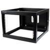 StarTech.com 6U 22in Depth Hinged Open Frame Wall Mount Server Rack RK619WALLOH