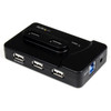 Startech.Com 6 Port Usb 3.0 / Usb 2.0 Combo Hub With 2A Charging Port – 2X Usb 3.0 & 4X Usb 2.0 St7320Usbc