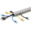 StarTech.com Cable Management Raceway w/Parallel Slots 78in - Network Cable Hider Kit - Slotted Wall Wire Duct System - Cord Concealer Channel - Surface Mount Wiring Channel PVC UL Rated CBMWD3825