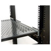 StarTech.com 2U Adjustable Mounting Depth Vented Sliding Rack Mount Shelf – 50lbs / 22.7kg UNISLDSHF19