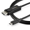 StarTech.com 6ft (2m) USB C to DisplayPort 1.4 Cable 8K 60Hz/4K - Bidirectional DP to USB-C or USB-C to DP Reversible Video Adapter Cable -HBR3/HDR/DSC - USB Type C/TB3 Monitor Cable CDP2DP142MBD