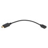 Tripp Lite DisplayPort to HDMI Video Adapter Video Converter, HDCP, Black (M/F), 0.31 m P136-001
