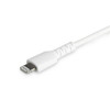 Startech.Com 2M Usb C To Lightning Cable - Durable White Usb Type C To Lightning Connector Fast Charge & Sync Charging Cord, Rugged W/Aramid Fiber Apple Mfi Certified Iphone 11 Ipad Air Rusbcltmm2Mw