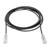 Tripp Lite Cat6 Gigabit Snagless Molded Slim UTP Ethernet Patch Cable (RJ45 M/M), Black, 4.57 m N201-S15-BK