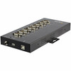 StarTech.com 8 Port Serial Hub USB to RS232/RS485/RS422 Adapter - Industrial USB 2.0 to DB9 Serial Converter Hub - IP30 Rated - Din Rail Mountable Metal Serial Hub - 15kV ESD Protection ICUSB234858I