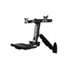 StarTech.com Wall-Mounted Sit-Stand Desk Workstation - Dual Monitor WALLSTS2