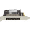 StarTech.com Quad Port 10G SFP+ Network Card - Intel XL710 Open SFP+ Converged Adapter - PCIe 10 Gigabit Ethernet Server NIC - 10GbE Fiber Optic LAN Card - Dell PowerEdge HPE ProLiant PEX10GSFP4I