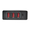 Tripp Lite 4-Port USB Charging Station with USB-C Charging and USB-A Auto-Sensing Ports U280-004-WS3C1