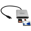 Startech.Com Usb 3.0 Flash Memory Multi-Card Reader / Writer With Usb-C - Sd, Microsd, Compactflash Fcreadu3C