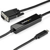 StarTech.com 3ft/1m USB C to VGA Cable - 1920x1200/1080p USB Type C to VGA Video Active Adapter Cable - Thunderbolt 3 Compatible - Laptop to VGA Monitor/Projector - DP Alt Mode HBR2 CDP2VGAMM1MB