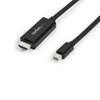 Startech.Com 10Ft (3M) Mini Displayport To Hdmi Cable - 4K 30Hz Video - Mdp To Hdmi Adapter Cable - Mini Dp Or Thunderbolt 1/2 Mac/Pc To Hdmi Monitor/Display - Mdp To Hdmi Converter Cord Mdp2Hdmm3Mb