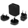 StarTech.com 4-Port USB Wall Charger - International Travel - 34W/6.8A - Black USB4PACBK