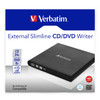 Verbatim Slimline Cd/Dvd Optical Disc Drive Dvd-Rw Black 98938