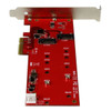 StarTech.com 2x M.2 SATA SSD Controller Card - PCIe PEX2M2