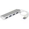 StarTech.com 4-Port Portable USB 3.0 Hub with Built-in Cable ST43004UA