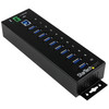 Startech.Com 10-Port Industrial Usb 3.0 Hub With Esd & 350W Surge Protection St1030Usbm