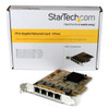 StarTech.com 4-Port PCIe Gigabit Network Adapter Card ST1000SPEX43